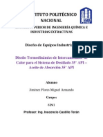 Proyecto Diseño Termodinámico IC