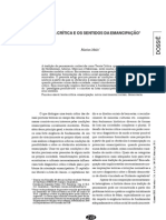 Rúrion Melo. Teoria Crítica e Os Sentidos Da Emancipação