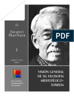 Lecturas Escogidas de Jacques Maritain. Su Visón Aristotelico-Tomista