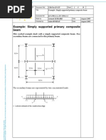 Simply Supported Primary Composite Beam