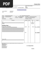 Export Sales Invoice Template