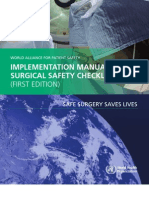 Manual Surgical Safety Checklist 1st Edition