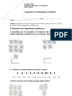 Evaluacion Matematicas Prekinder