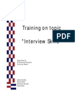 Training On Interview Skills