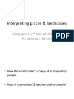 Geog1. Interpreting Places and Landscapes