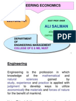 Engineering Economics: Ali Salman