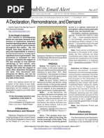 437 - A Declaration, Remonstrance, and Demand