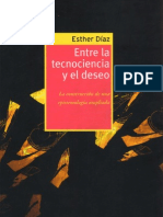 Esther Diaz Entre Tecnociencia y Deseo