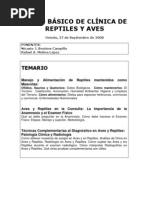 Curso Básico de Clínica de Reptiles y Aves