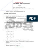 GROUP 14 ELEMENTS (IVA Group Elements)