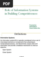 Role of IT in Competitiveness