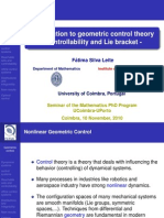 Introduction To Geometric Control Theory - Controllability and Lie Bracket