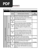 Course Internship Tracking Roadmap