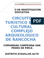 Proyecto de Estudio Pirca Rancohca