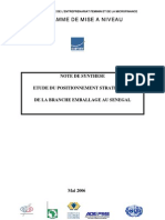 Note Synthese Etude Emballage