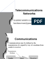 Telecommunications Networks: Harish Morwani