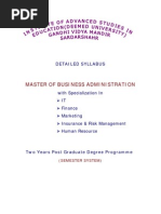 Master of Business Administration: Detailed Syllabus