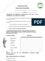 Prueba de Lectura Sapo y Sepo Inseparables PDF