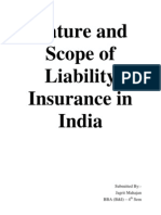 Nature and Scope of Liability Insurance in India