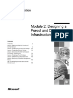 Module 2: Designing A Forest and Domain Infrastructure