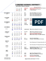 2012-13 School Calendar Approved 7-17-12 Revised 9-6-12