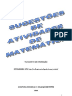 Atividades de Matemática - TRATAMENTO DA INFORMAÇÃO