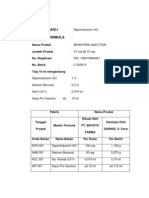 Formula Dipenhidramin HCL