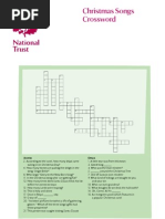 NT Christmas Songs Crossword