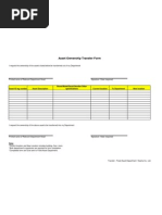 Asset Transfer Form