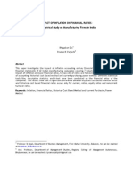 Impact of Inflation On Financial Ratios