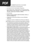 Leyes Ambientales de El Salvador