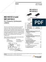 MC145151-2 and MC145152-2: PLL Frequency Synthesizers (CMOS)