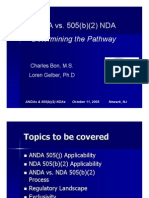 ANDA vs. 505 (B) (2) NDA: Determining The Pathway