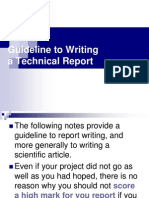 Guide To Writing A Project Report