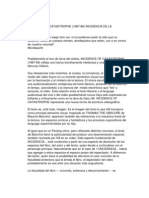 Guzman, Ruben. G. Hill: INCIDENCE OF CATASTROPHE (1987-88) INCIDENCIA DE LACATASTROFE