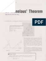 On Menelaus' Theorem (Hang Kim Hoo and Koh KM)