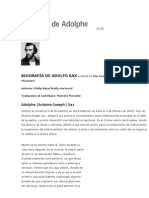 Biografía de Adolphe Sax