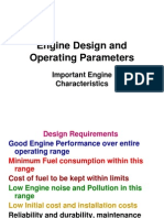 Engine Design and Operating Parameters