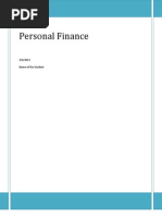 Personal Finance Assignment Help