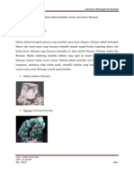 Resume Kelas Mineral Native Element, Klorida, Dan Fosfat