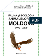 Fauna Şi Ecologia Animalelor Din Moldova