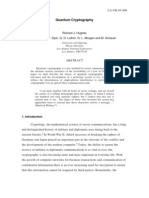 Quantum Cryptography: Richard J. Hughes D. M. Alde, P. Dyer, G. G. Luther, G. L. Morgan and M. Schauer