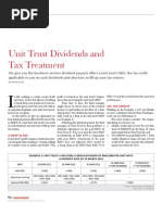 Tax Filling For Unit Trust Dividends