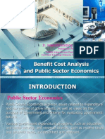 Benefit Cost Analysis and Public Sector Economics