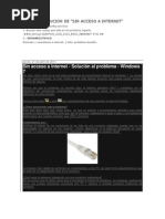 Solucion de Sin Acceso A Internet
