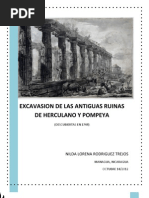 Excavasion de Las Antiguas Ruinas de Herculano y Pompeya - Nilda Rodriguez Trejos