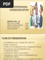 Interpersonal Communication