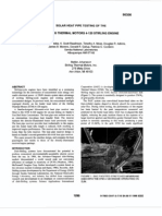 Solar Heat Pipe Testing of The Stirling Thermal Motors 4-120 Stirling Engine