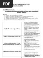 El Consejo de Curso - PAUTA DE ORGANIZACIÓN PARA PROFS - JEFES.