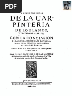 TRATADOarquITECTURA1633 Diego Lopez de Arenas Carpinteria de Lo Blanco PDF